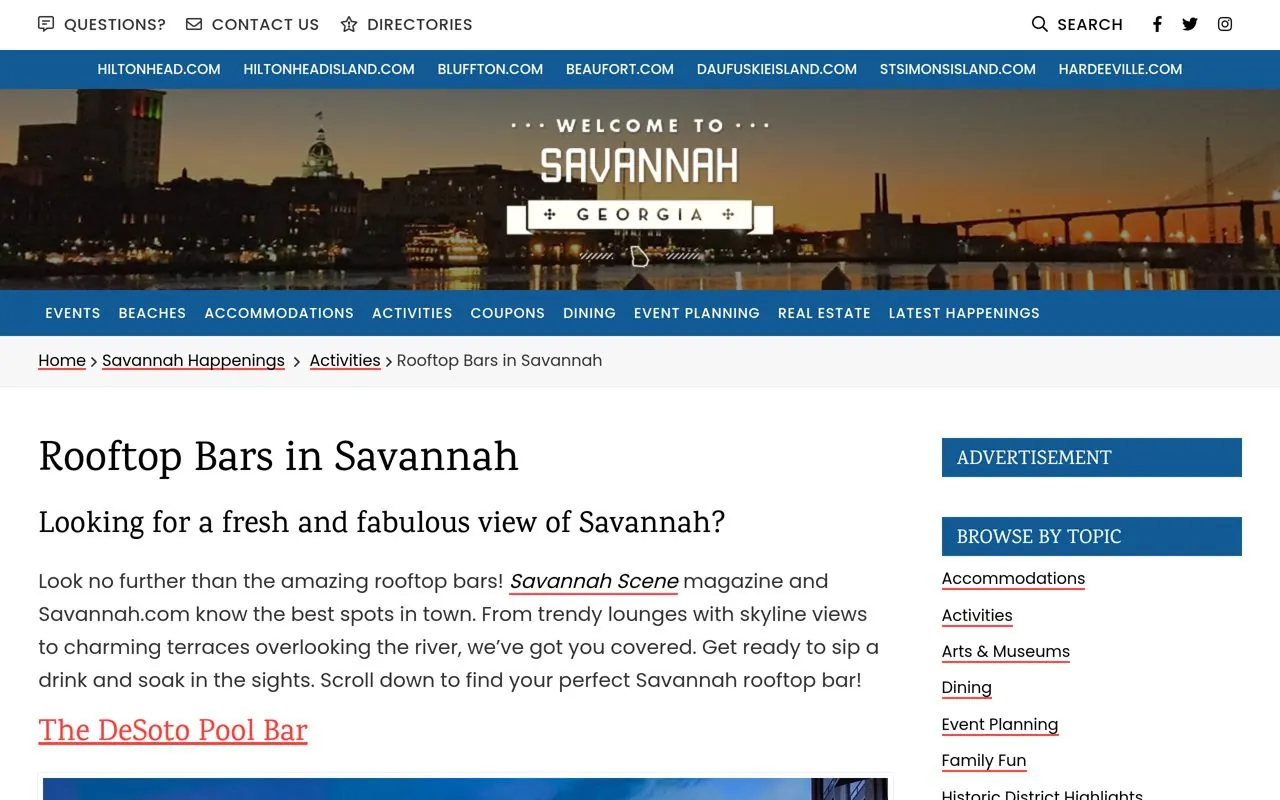 Savannah.com: Rooftop Bars in Savannah