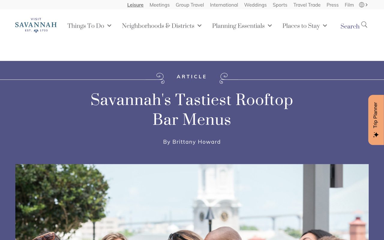 Visit Savannah: Savannah's Tastiest Rooftop Bar Menus