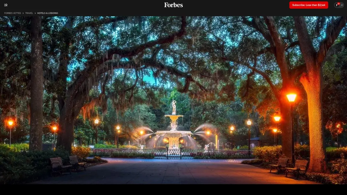 Forbes: The 12 Best Hotels In Savannah